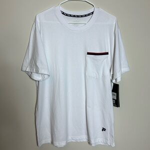 NWT FILA Men’s Short‎ Sleeve Cotton Front Pocket Tee Size Large